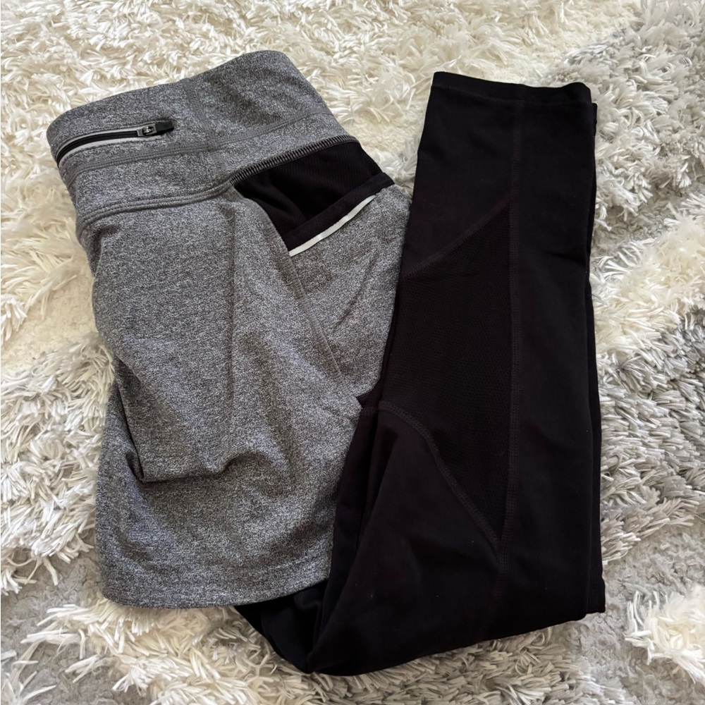 Athleta Gray and Black Skorts Performance Bottoms